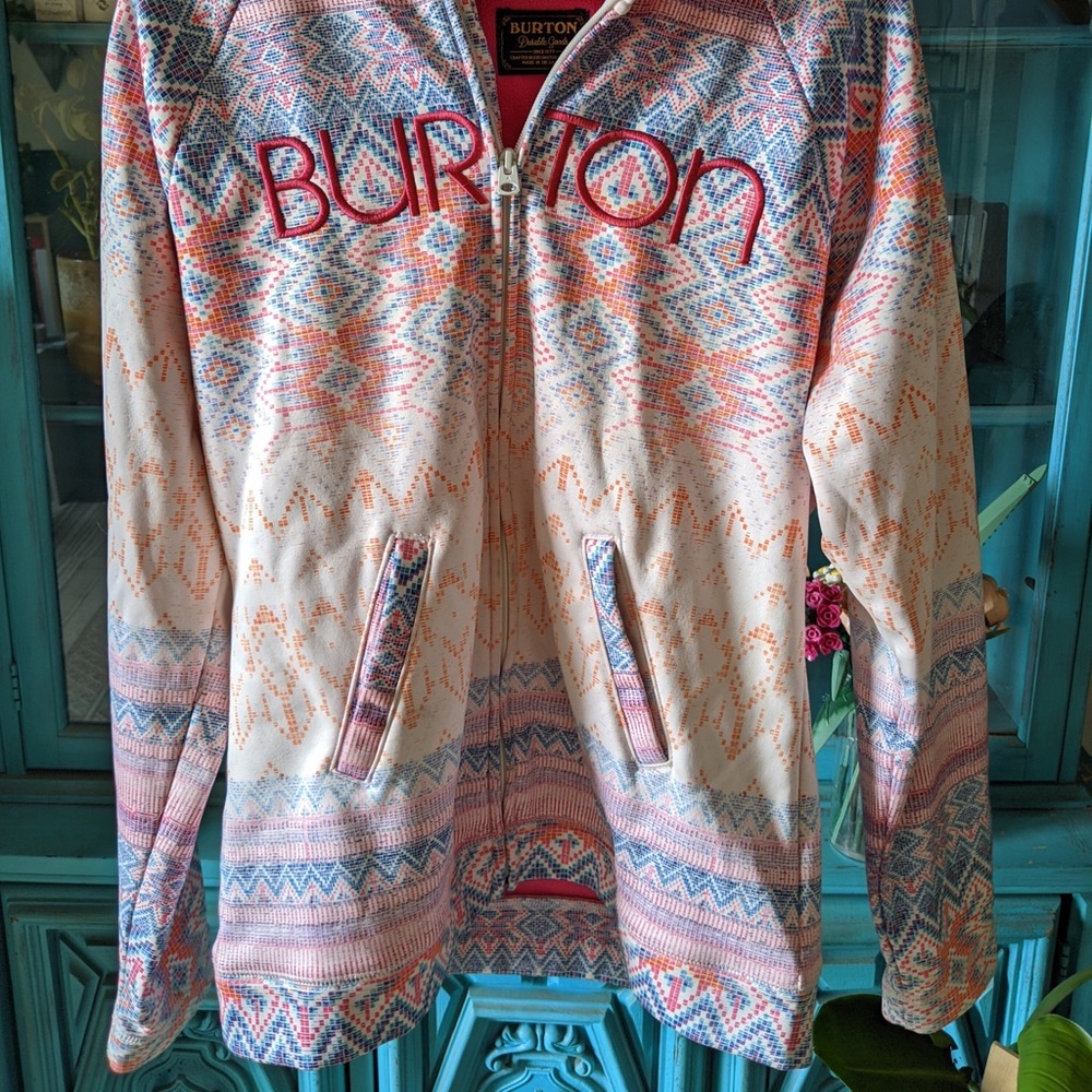 Burton zip up hoodie